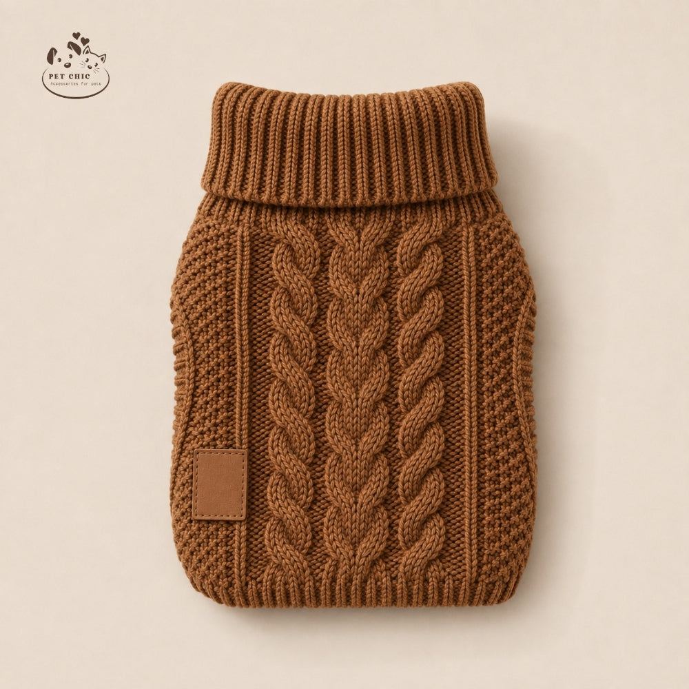 Cozy Knit – Áo Len Cable Knit Cho Chó