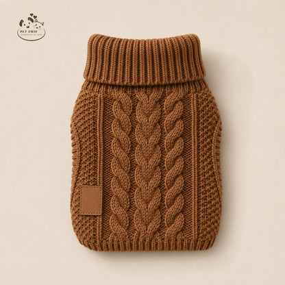 Cozy Knit – Áo Len Cable Knit Cho Chó