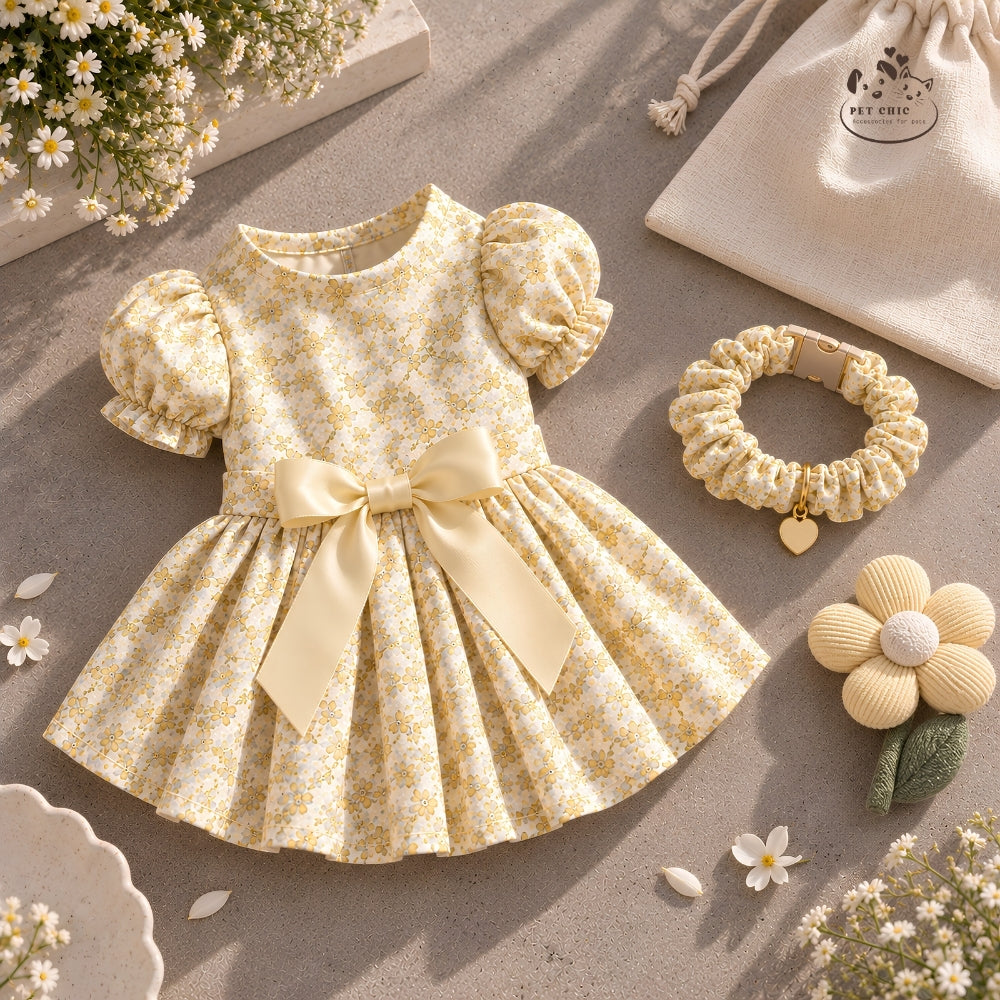Amour Fleur – Váy Hoa Xòe Cho Mèo