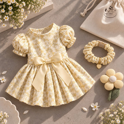 Amour Fleur – Váy Hoa Xòe Cho Mèo