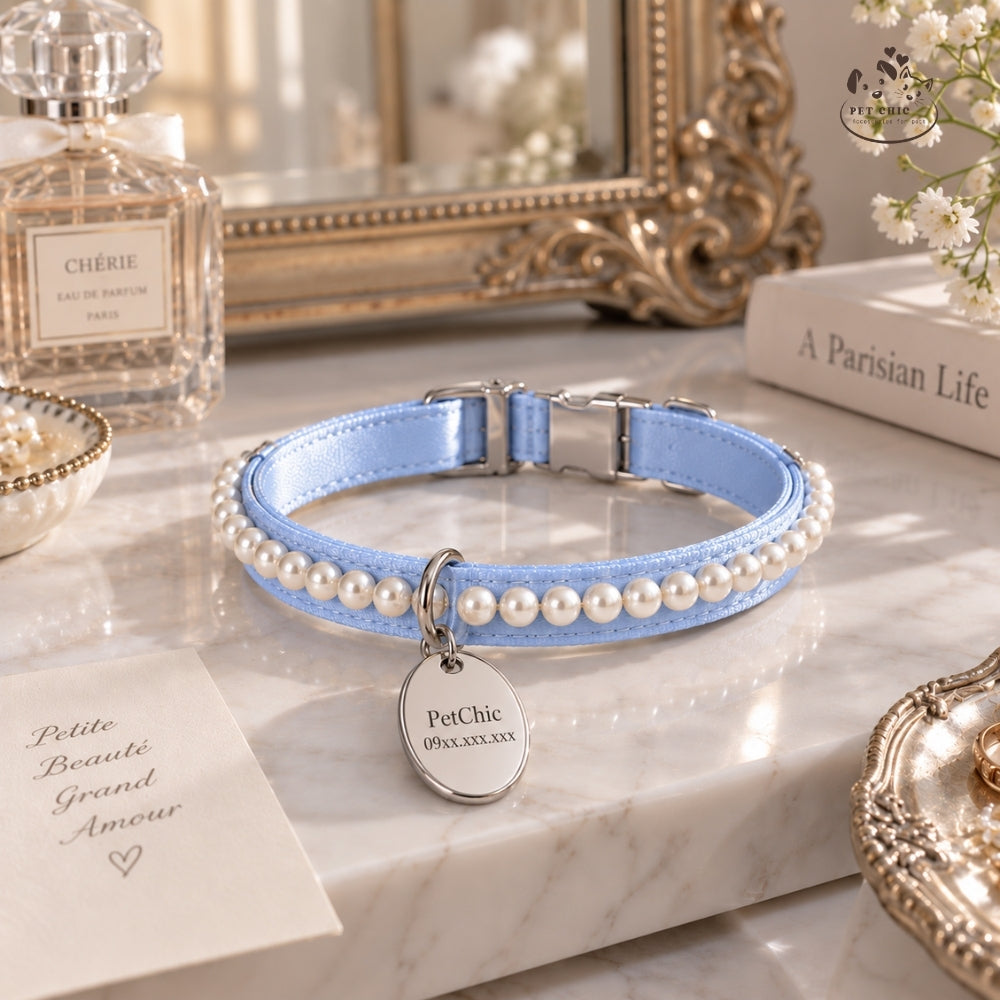 Éloise Pearl – Vòng Cổ Ngọc Trai Cá Nhân Hóa Cho Mèo
