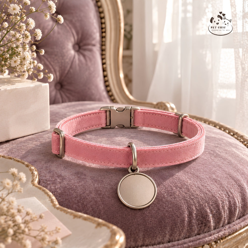 Lumi Velvet – Vòng Cổ Nhung Cá Nhân Hóa Khắc Tên Cho Mèo