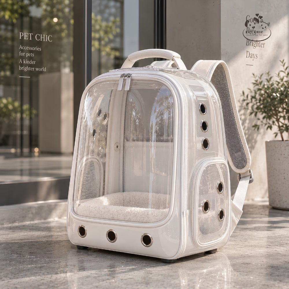 Rainy Pod – Balo Capsule Trong Suốt Chống Nước Cho Mèo