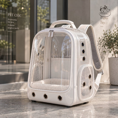 Rainy Pod – Balo Capsule Trong Suốt Chống Nước Cho Mèo