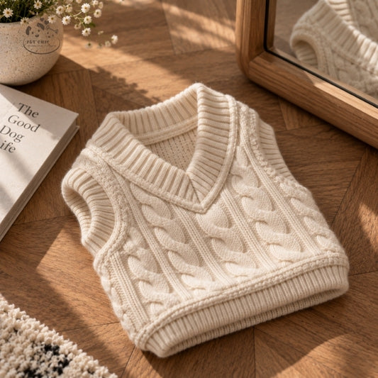 Paris Knit – Áo Gile Len Cho Chó