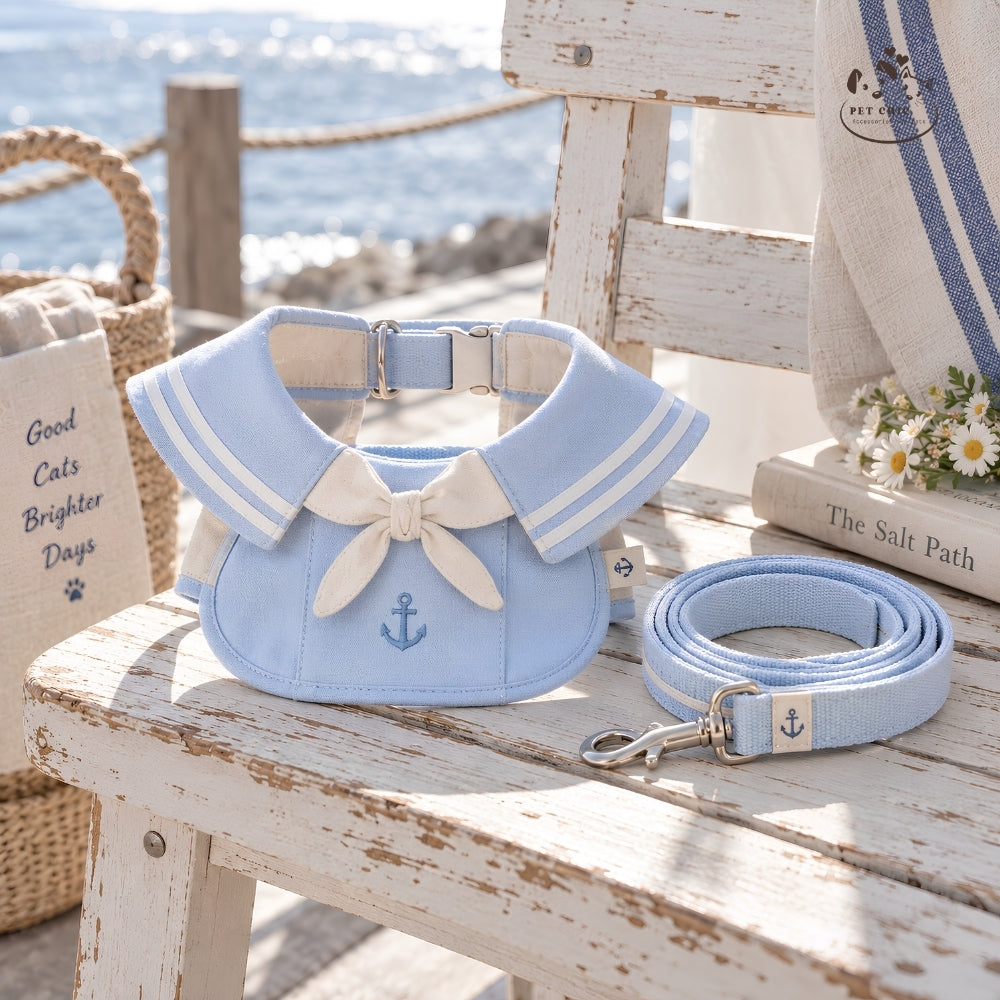 Petit Sailor – Yếm Sailor & Dây Dắt Cho Mèo