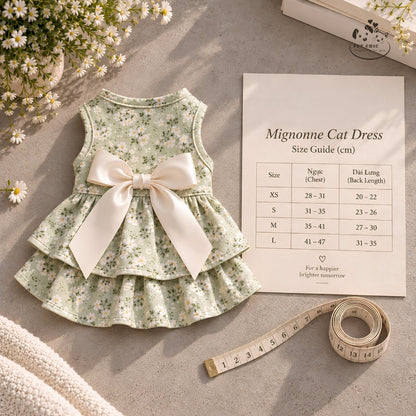 Coquette – Váy hoa nhí xòe đính nơ