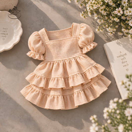 Fleurie – Đầm Cổ Vuông Vintage