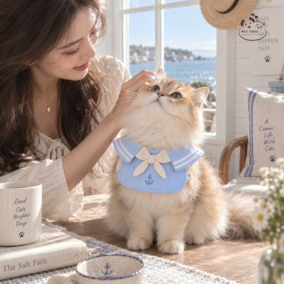 Petit Sailor – Yếm Sailor & Dây Dắt Cho Mèo
