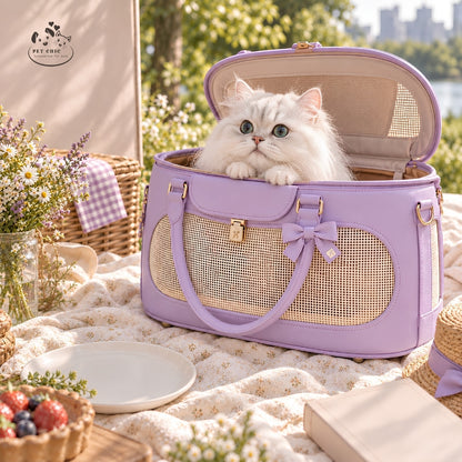 Pomme Picnic – Túi Picnic Carrier Cao Cấp Cho Mèo