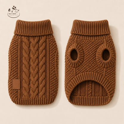 Cozy Knit – Áo Len Cable Knit Cho Chó