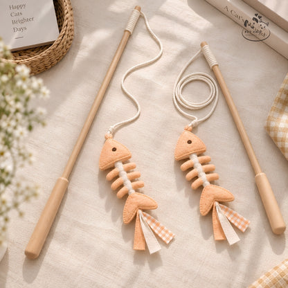 Fishbone Teaser – Cần Câu Đồ Chơi Xương Cá Cho Mèo