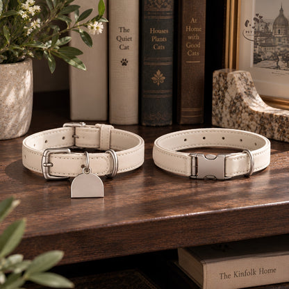 Olive Atelier – Vòng Cổ Da Cá Nhân Hóa Khắc Tên Cho Mèo