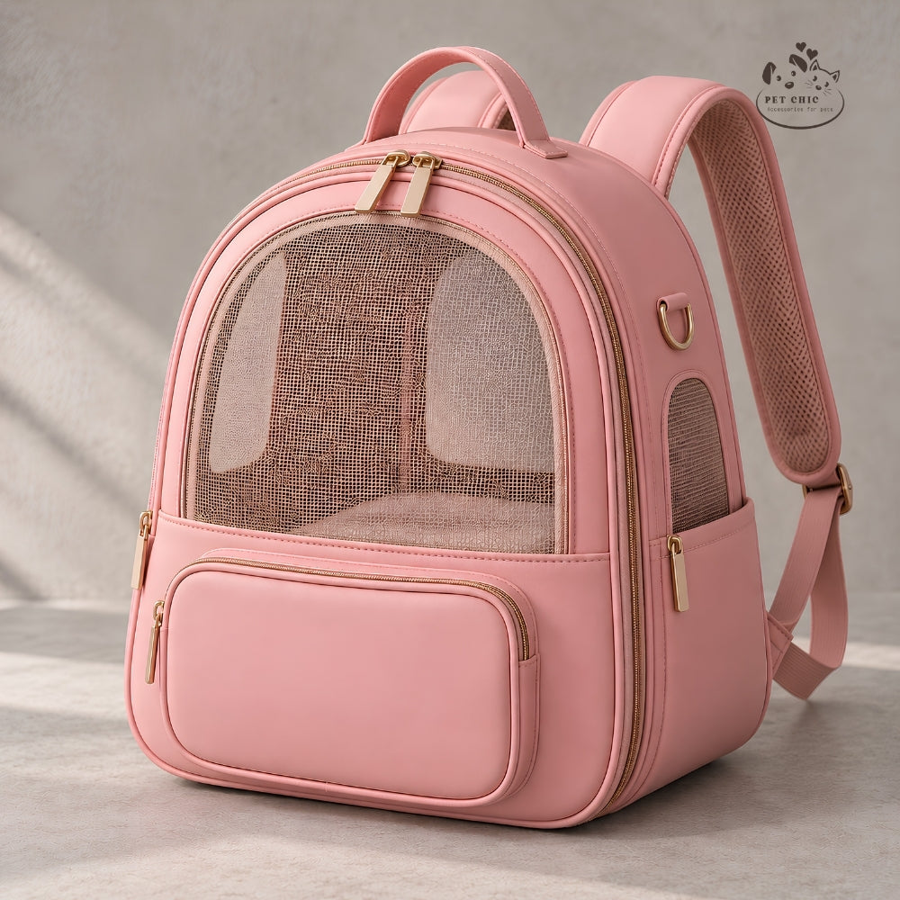 Rosé Cloud – Balo Capsule Mềm Cho Mèo