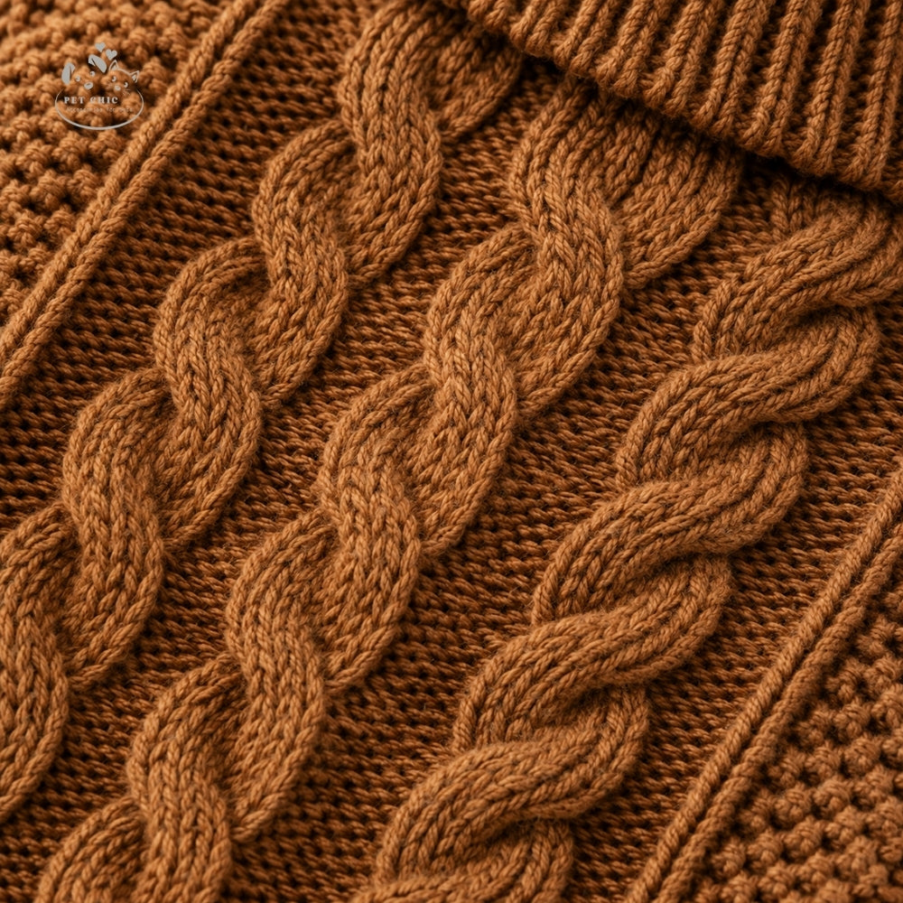 Cozy Knit – Áo Len Cable Knit Cho Chó