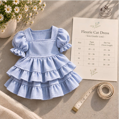 Fleurie – Đầm Cổ Vuông Vintage