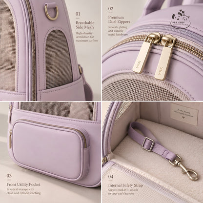 Rosé Cloud – Balo Capsule Mềm Cho Mèo