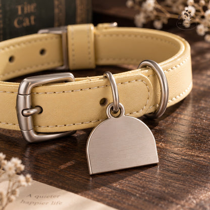 Olive Atelier – Vòng Cổ Da Cá Nhân Hóa Khắc Tên Cho Mèo