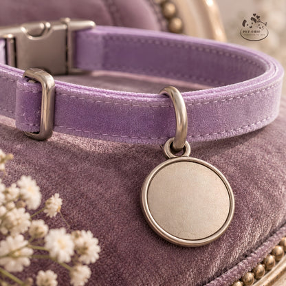 Lumi Velvet – Vòng Cổ Nhung Cá Nhân Hóa Khắc Tên Cho Mèo