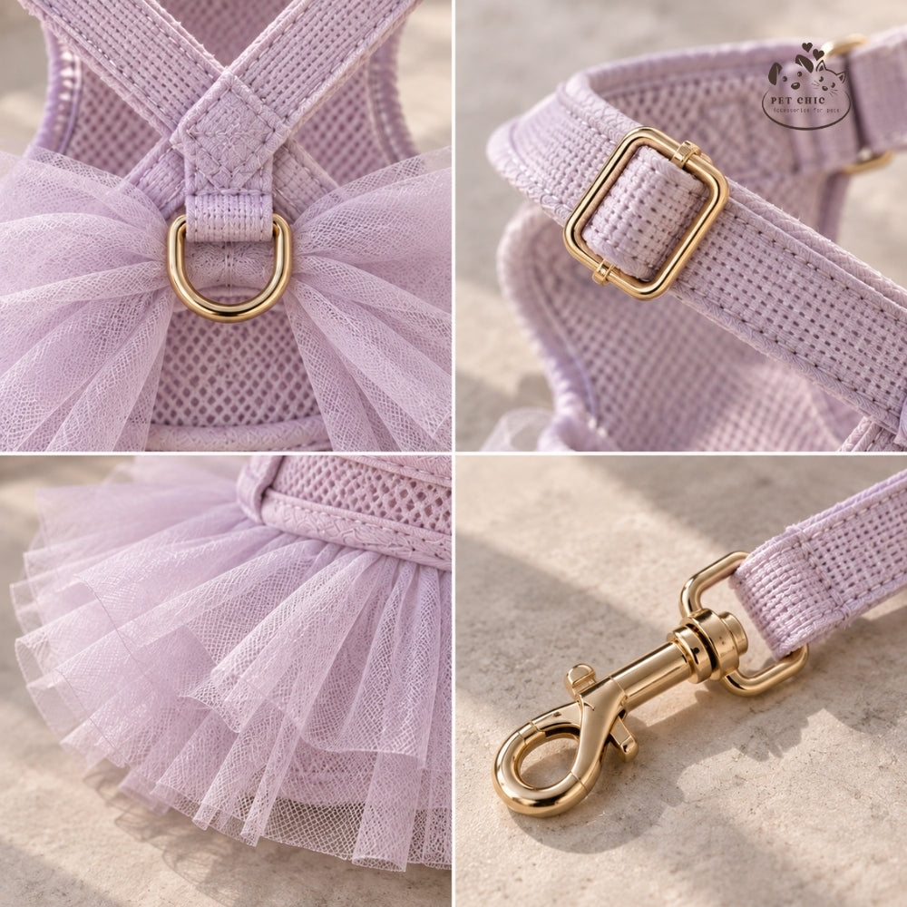 Ballerina – Yếm Ballet Chữ X & Dây Dắt Cho Mèo