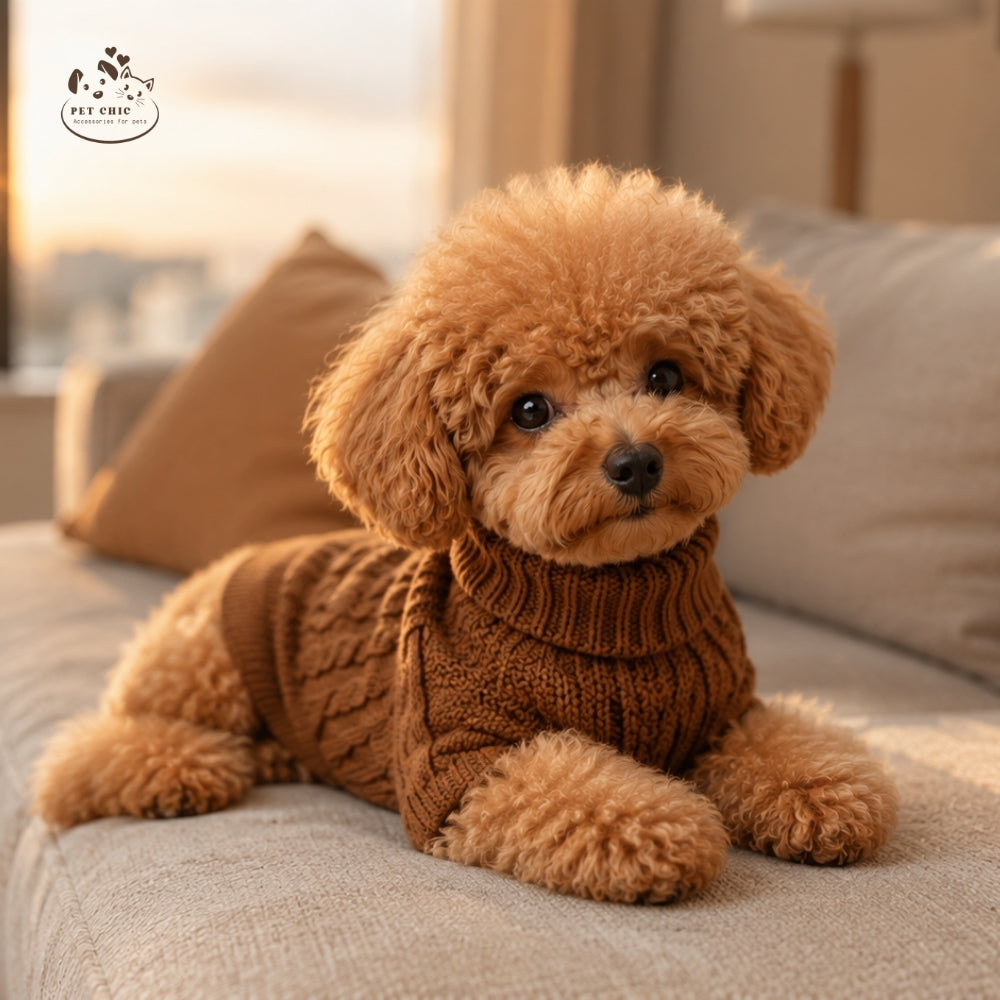 Cozy Knit – Áo Len Cable Knit Cho Chó