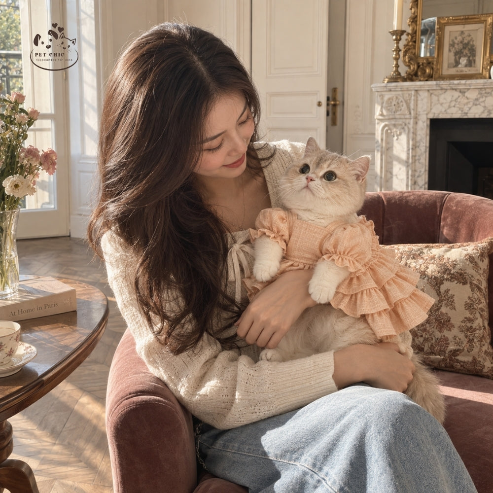 Fleurie – Đầm Cổ Vuông Vintage