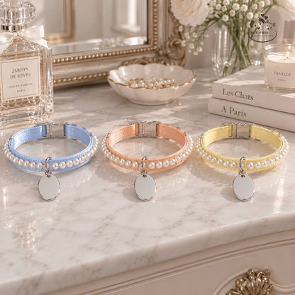 Éloise Pearl – Vòng Cổ Ngọc Trai Cá Nhân Hóa Cho Mèo