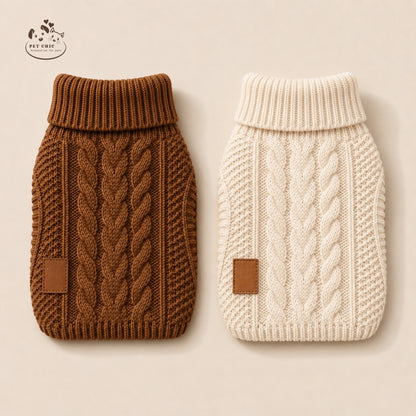 Cozy Knit – Áo Len Cable Knit Cho Chó