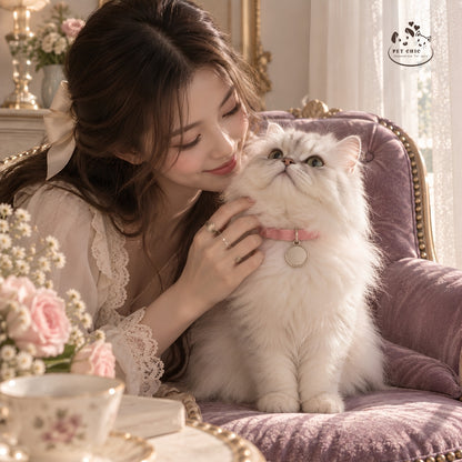 Lumi Velvet – Vòng Cổ Nhung Cá Nhân Hóa Khắc Tên Cho Mèo