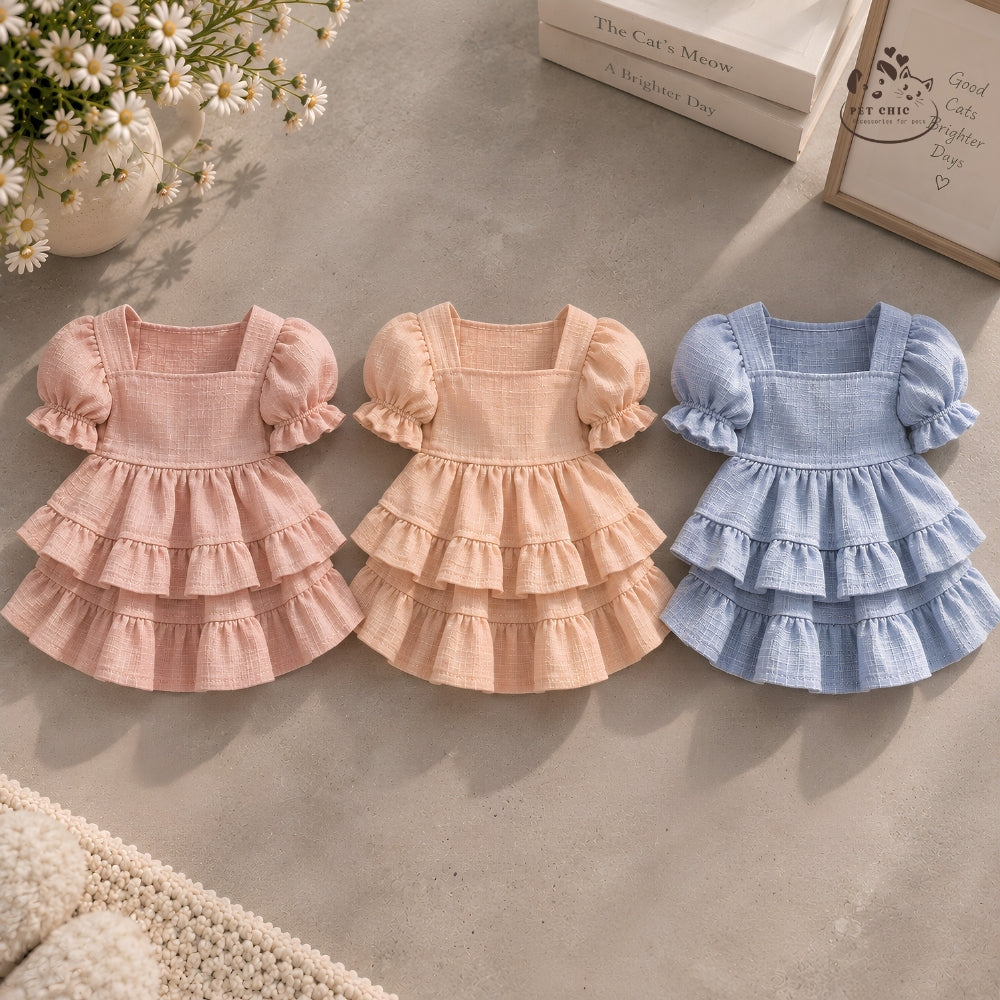 Fleurie – Đầm Cổ Vuông Vintage