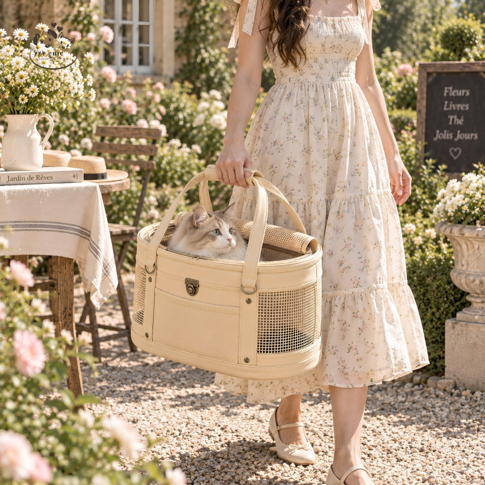 Fleur Basket – Giỏ Đựng Mèo Phong Cách Garden