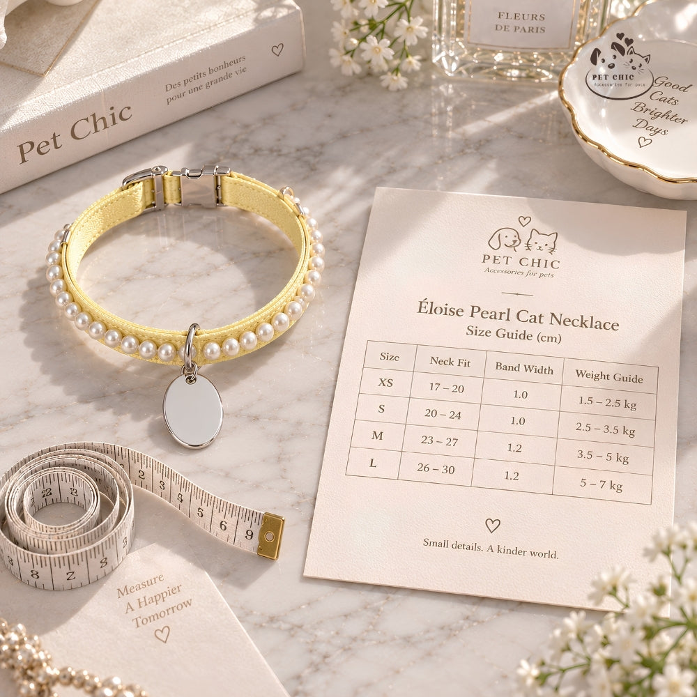 Éloise Pearl – Vòng Cổ Ngọc Trai Cá Nhân Hóa Cho Mèo