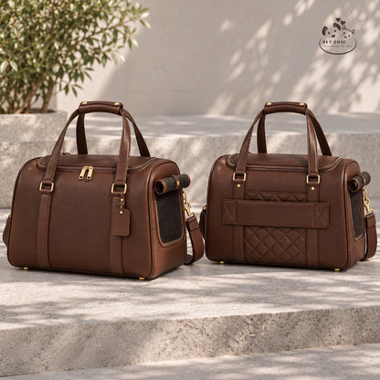 Milo Travel – Leather Pet Carrier
