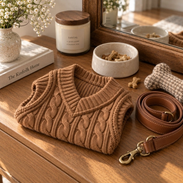 Paris Knit – Áo Gile Len Cho Chó