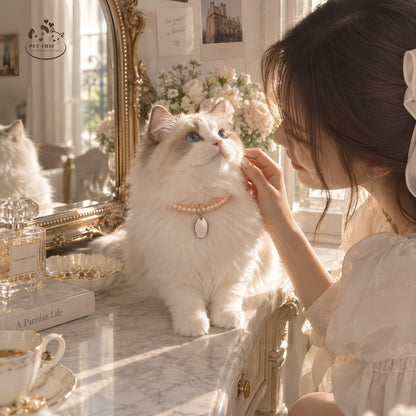 Éloise Pearl – Vòng Cổ Ngọc Trai Cá Nhân Hóa Cho Mèo