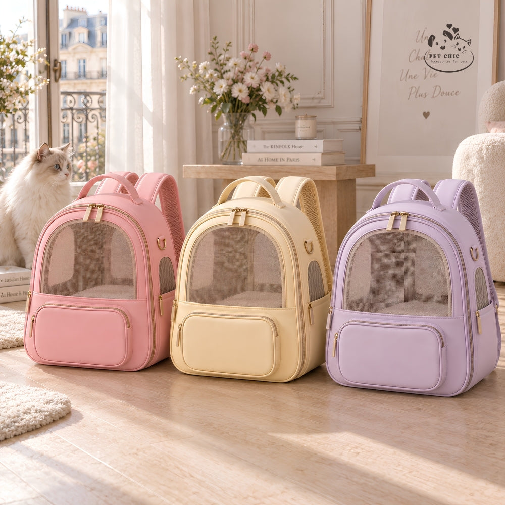 Rosé Cloud – Balo Capsule Mềm Cho Mèo