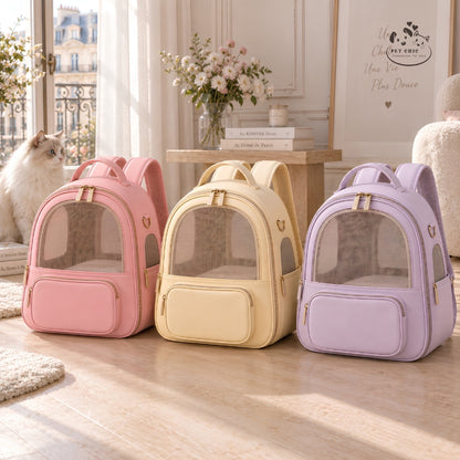 Rosé Cloud – Balo Capsule Mềm Cho Mèo