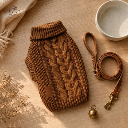 Cozy Knit – Áo Len Cable Knit Cho Chó