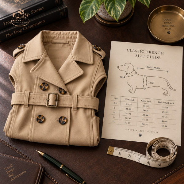 Classic Trench – Áo Khoác Trench Cho Chó