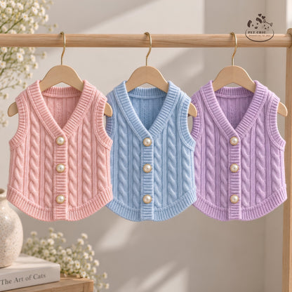 Bijou – Áo Gile Nơ Ngọc Trai