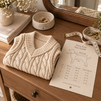 Paris Knit – Áo Gile Len Cho Chó