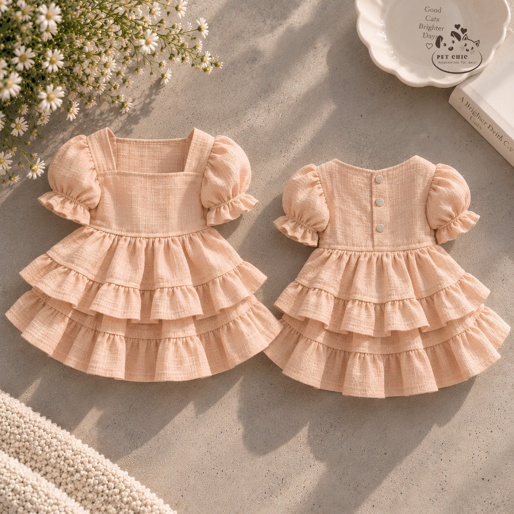 Fleurie – Đầm Cổ Vuông Vintage