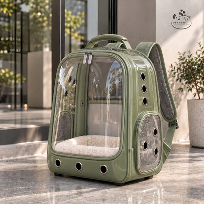 Rainy Pod – Balo Capsule Trong Suốt Chống Nước Cho Mèo