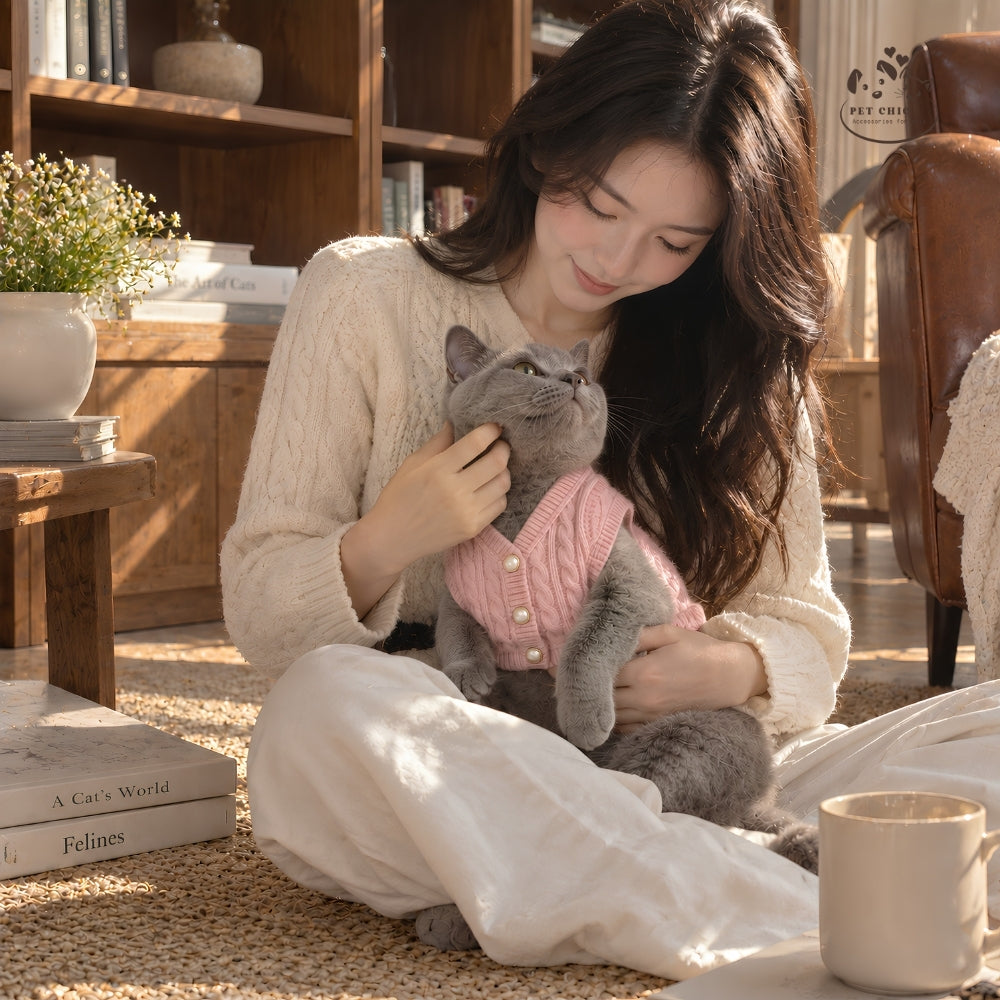 Bijou – Áo Gile Nơ Ngọc Trai