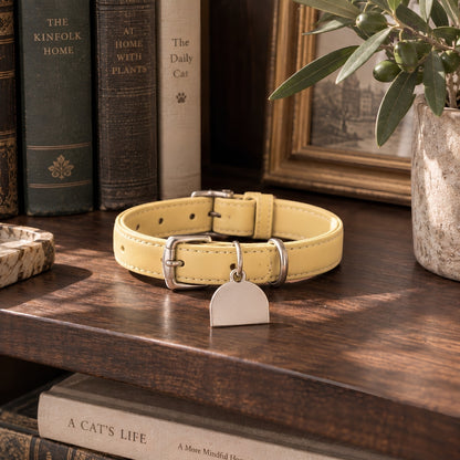 Olive Atelier – Vòng Cổ Da Cá Nhân Hóa Khắc Tên Cho Mèo